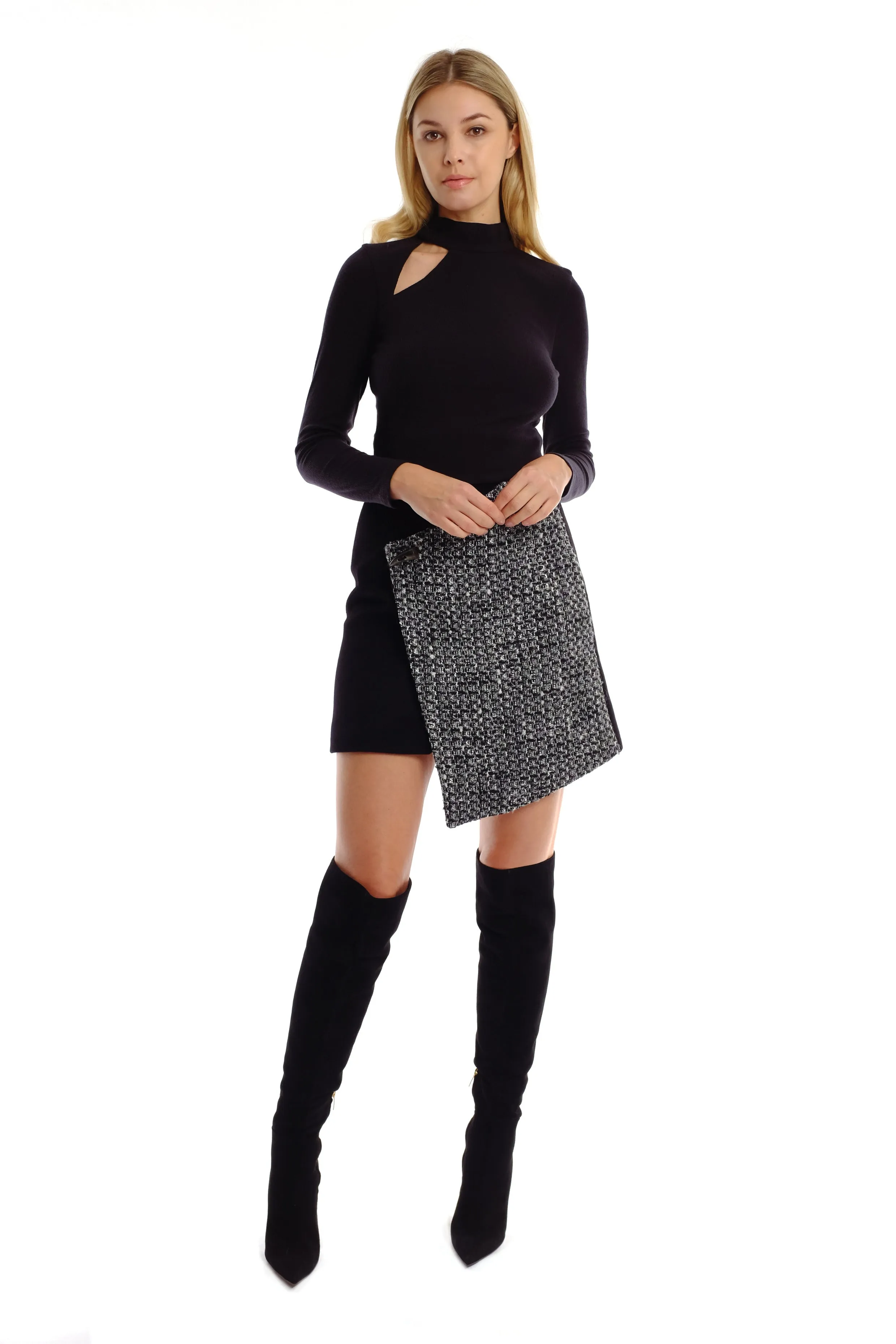 Aika Wool Tweed Skirt