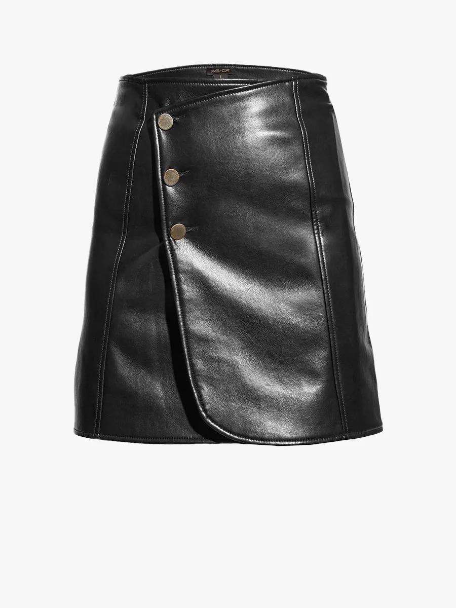 ALLISON RECYCLED LEATHER SKIRT