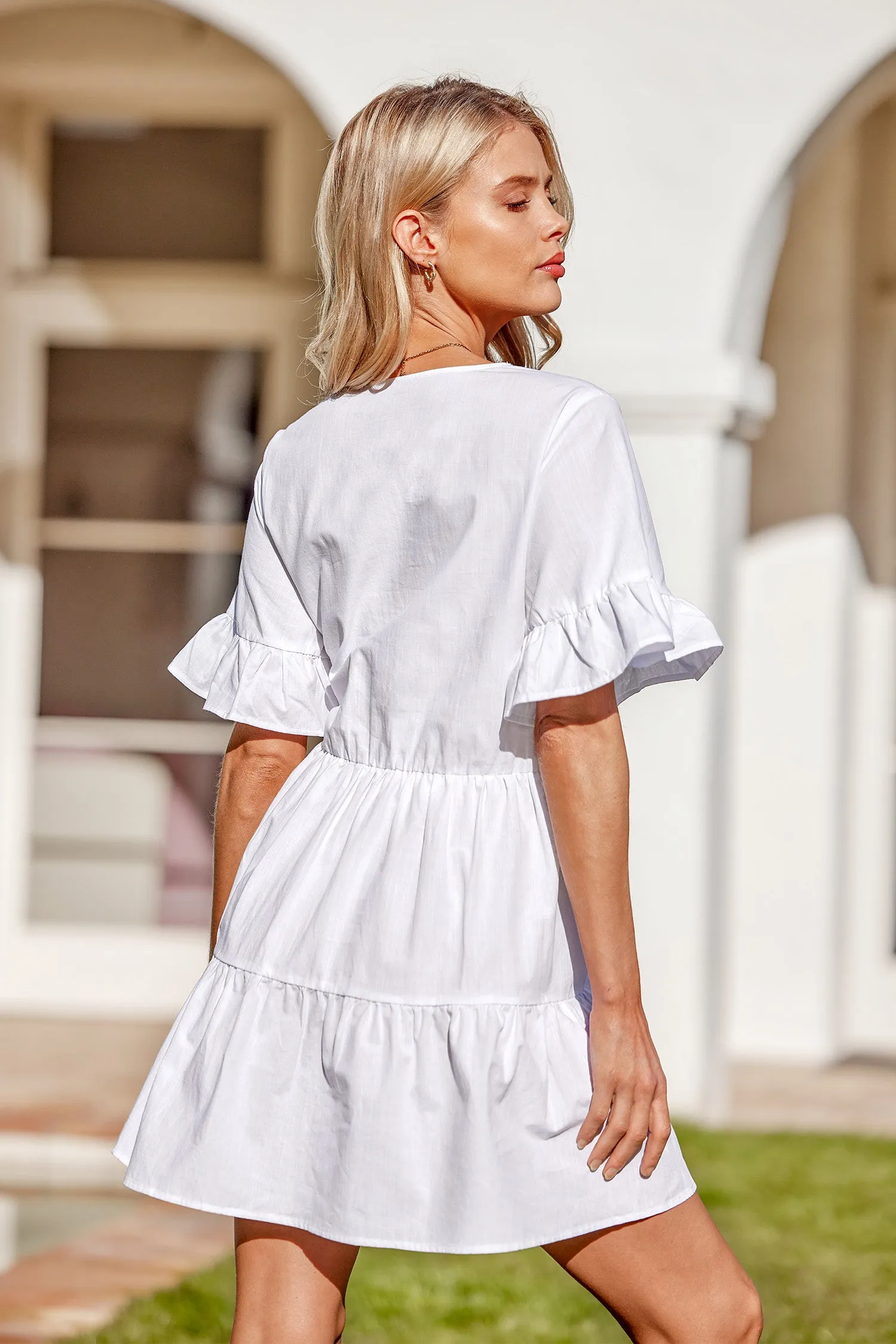 Azariah Ruffled Babydoll Dress