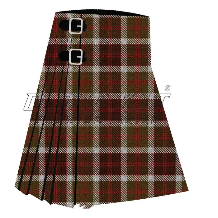 Bannockbane Brown Premium Tartan Kilt