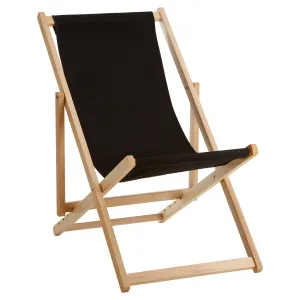 Beauport Black Deck Chair