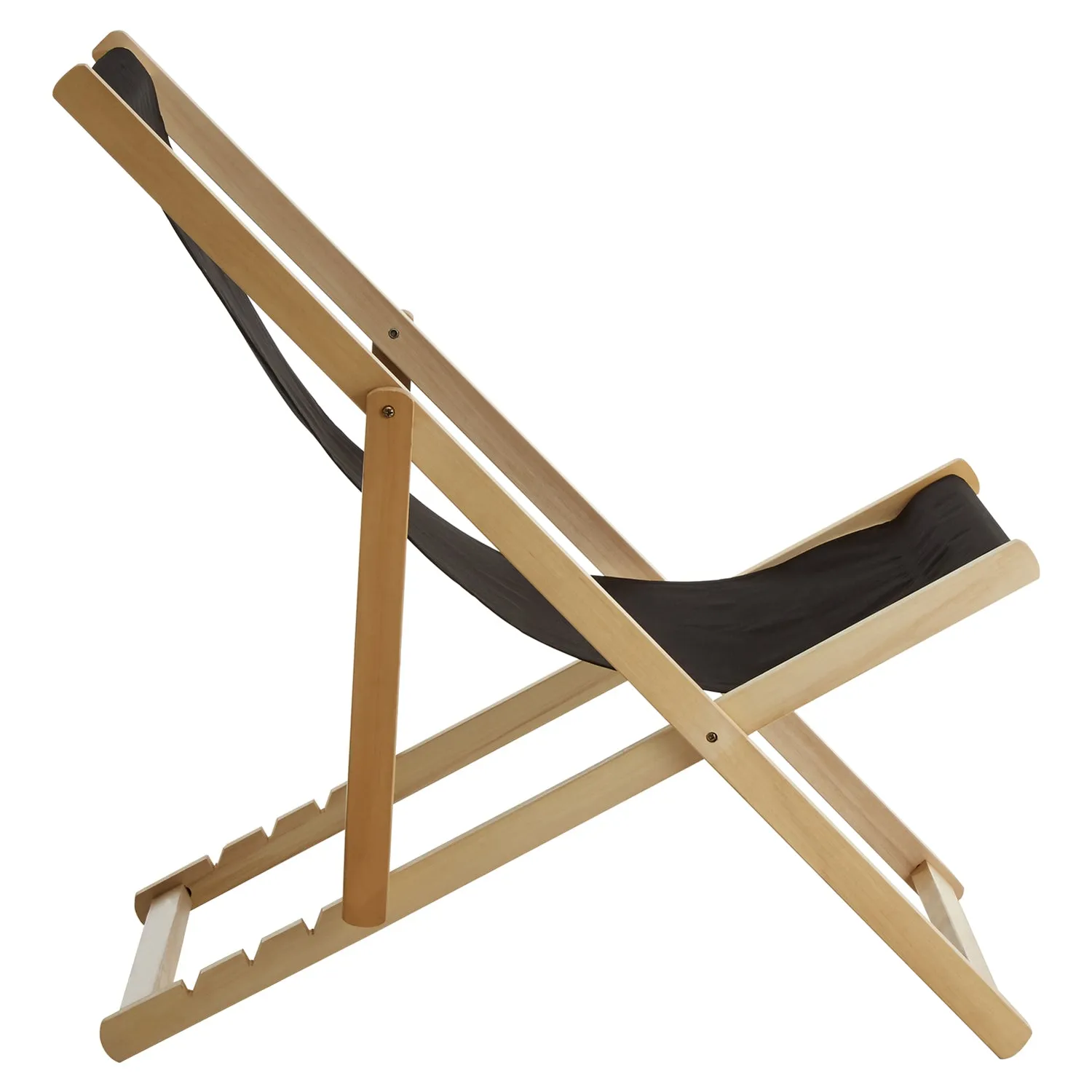 Beauport Black Deck Chair