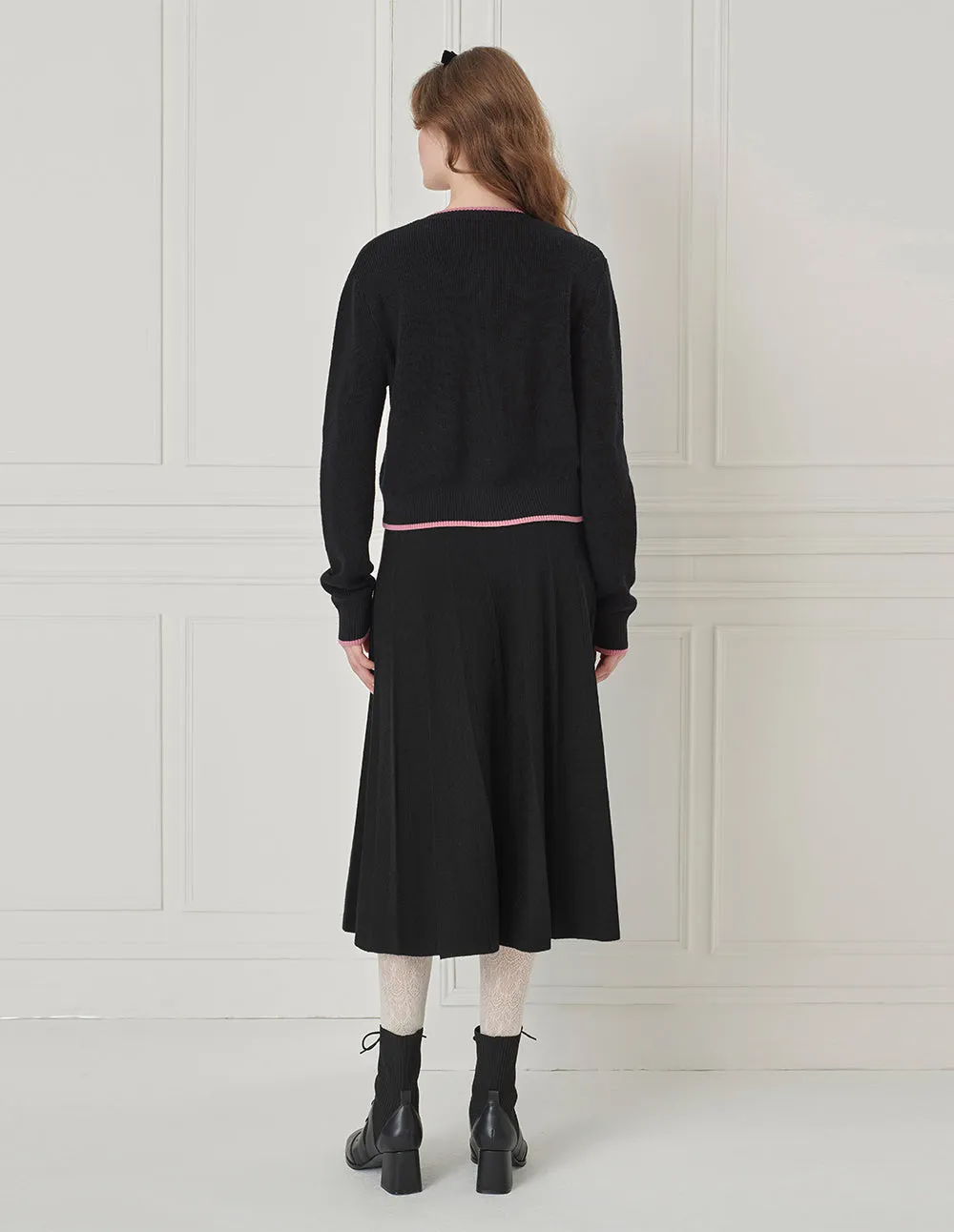 BORA AKSU A-Hem Knitted Knee-Length Skirt