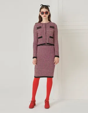 BORA AKSU Mixed Tweed Wool Knitted Skirt