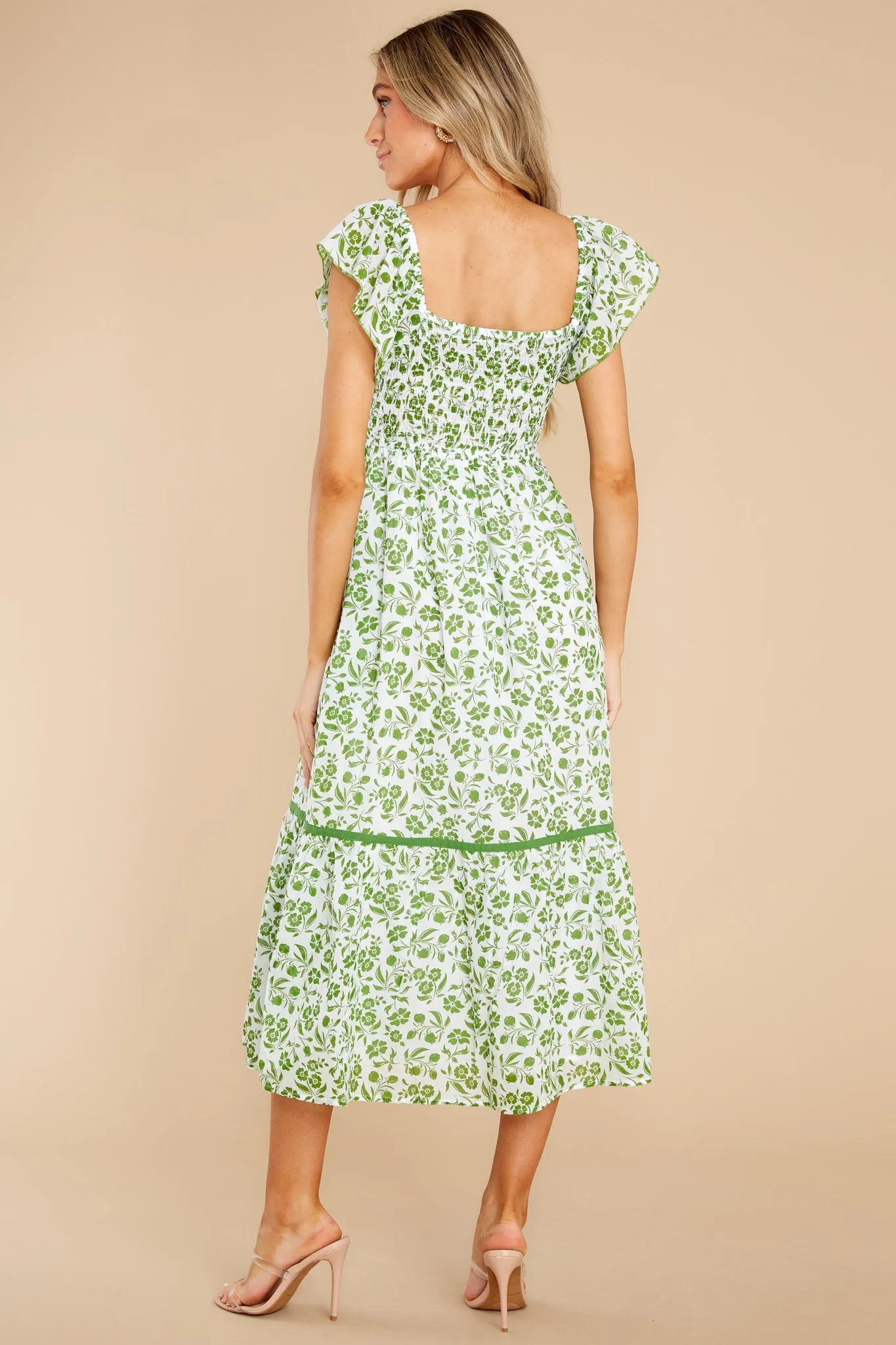 Brooke Picnic Lime Floral Dress