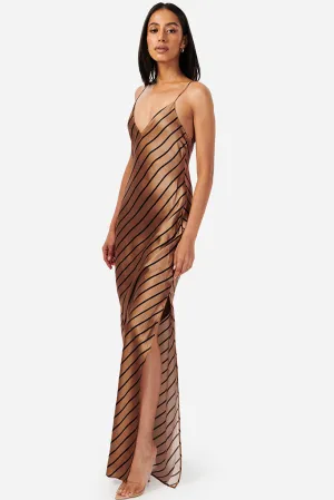 Cami NYC - Raven Gown - Nutshell Stripe