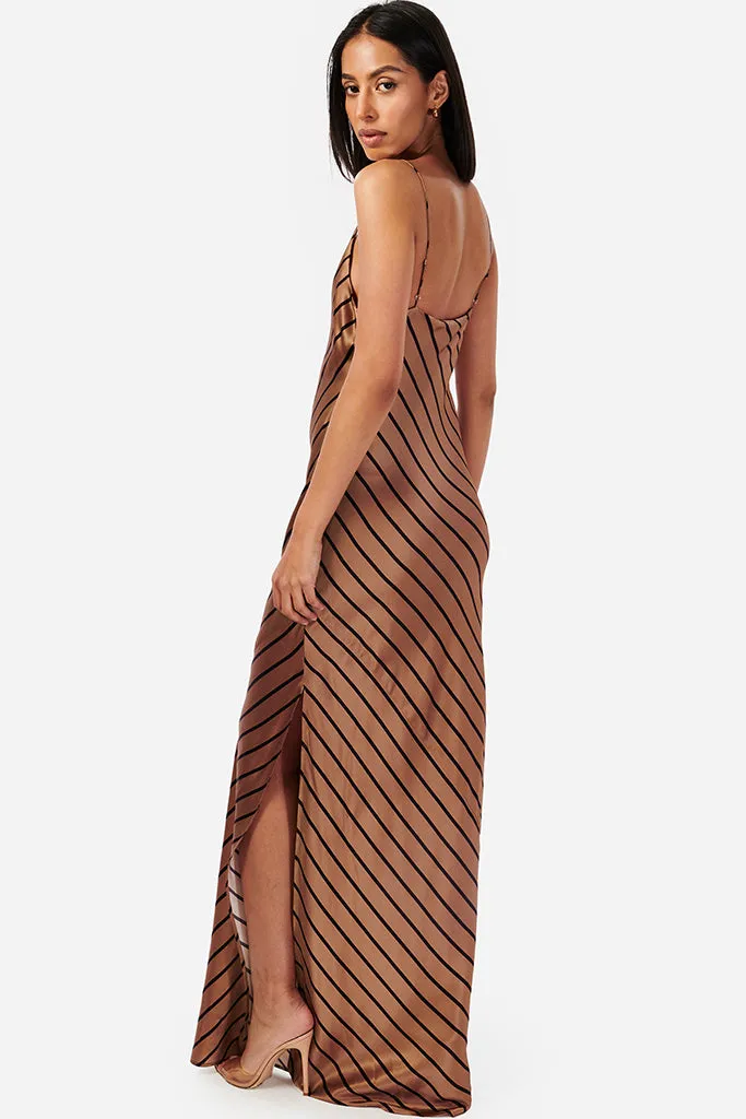 Cami NYC - Raven Gown - Nutshell Stripe