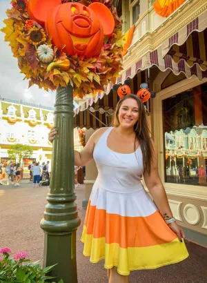 Candy Corn Skater Dress