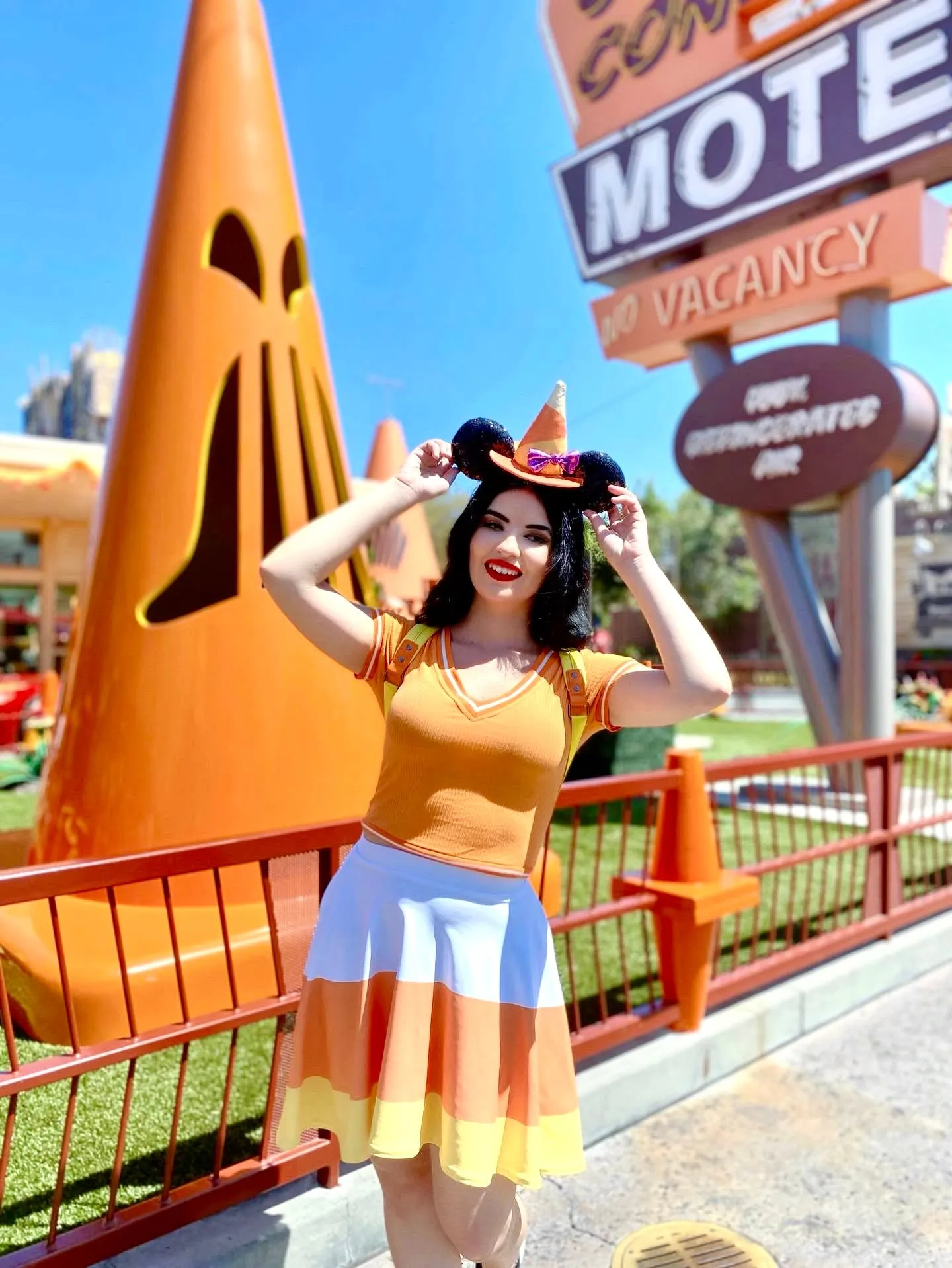 Candy Corn Skater Skirt