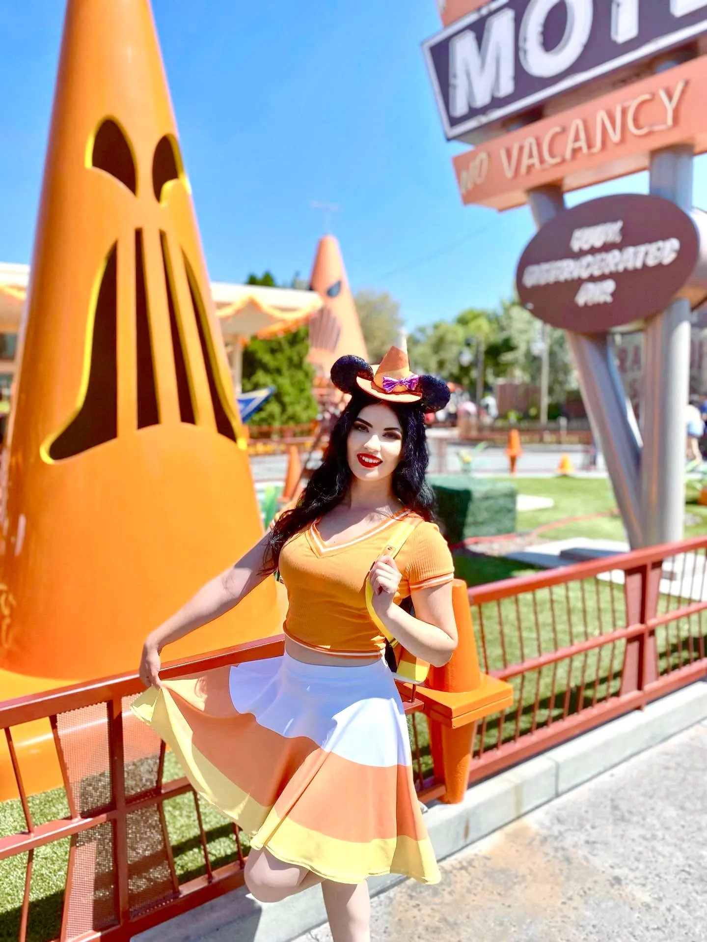 Candy Corn Skater Skirt