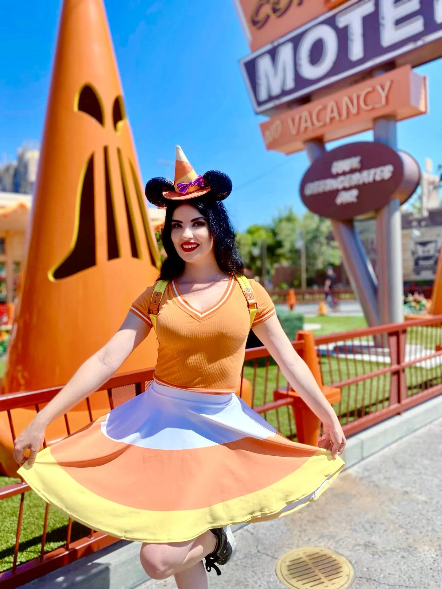 Candy Corn Skater Skirt