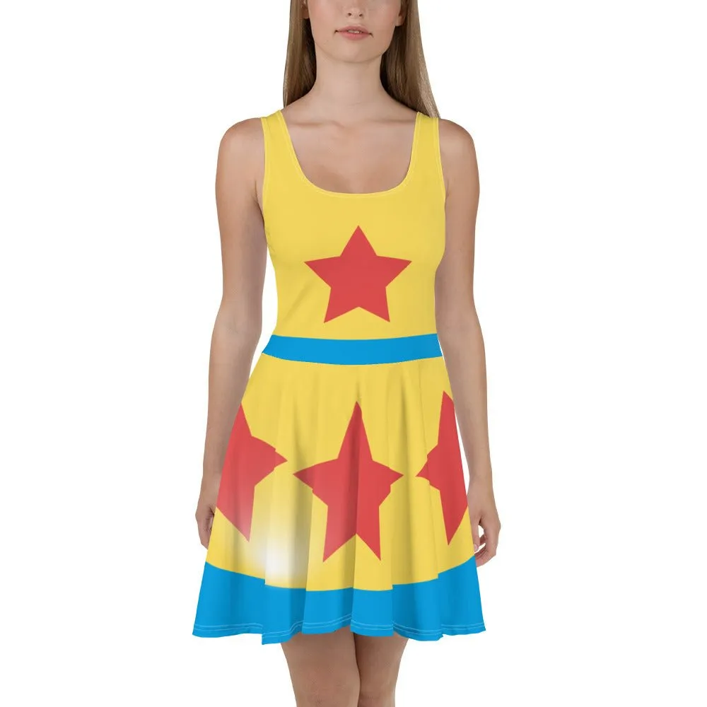 Cartoon Ball Skater Dress