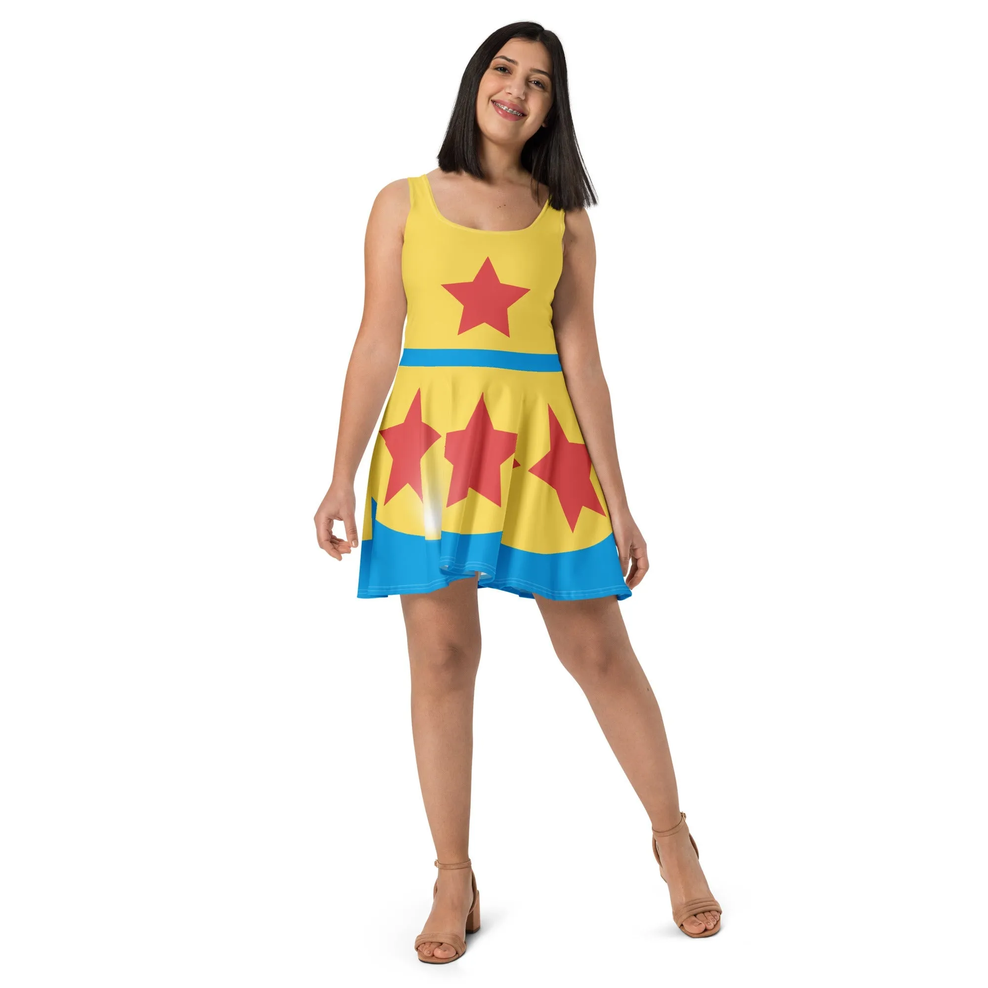 Cartoon Ball Skater Dress