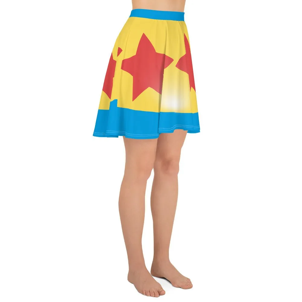 Cartoon Ball Skater Skirt