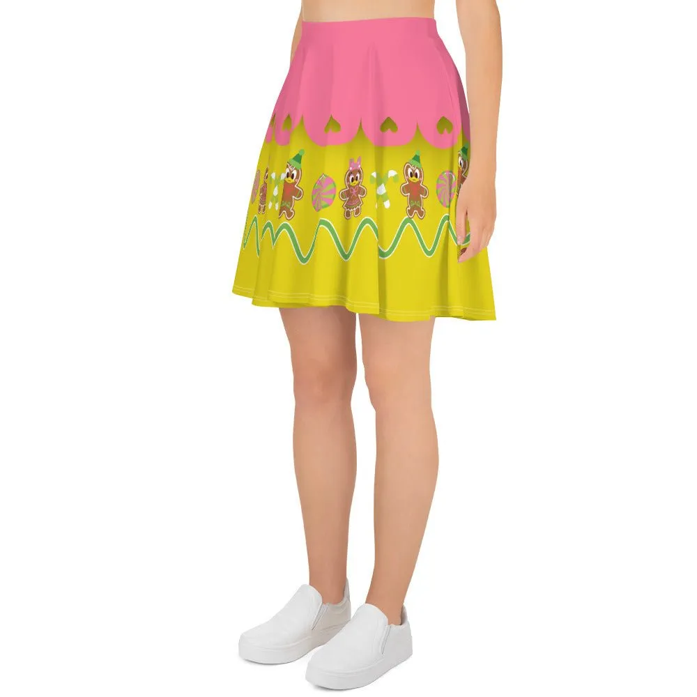 Christmas Duck Skater Skirt