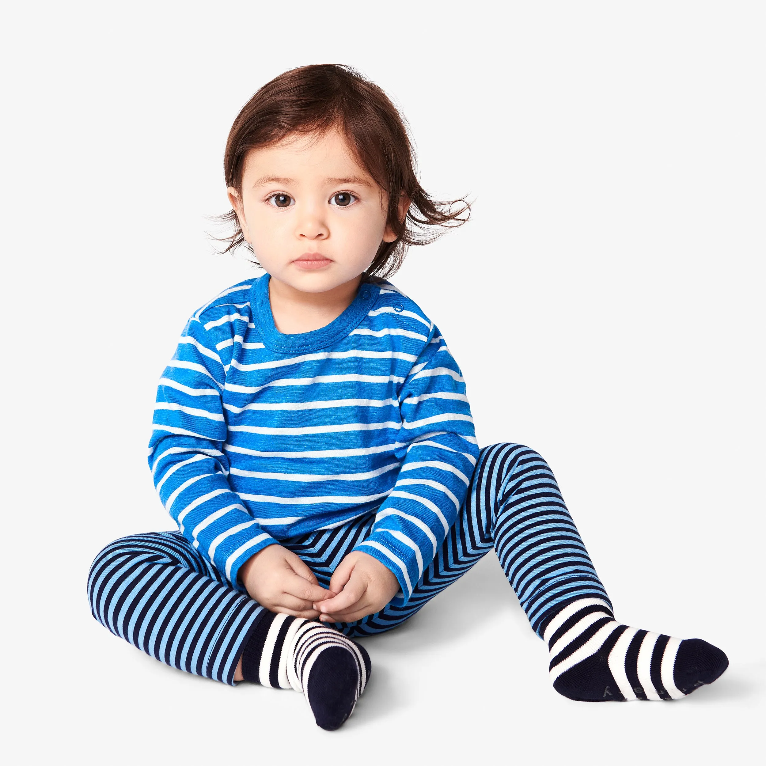 Clearance baby long sleeve tee in stripe