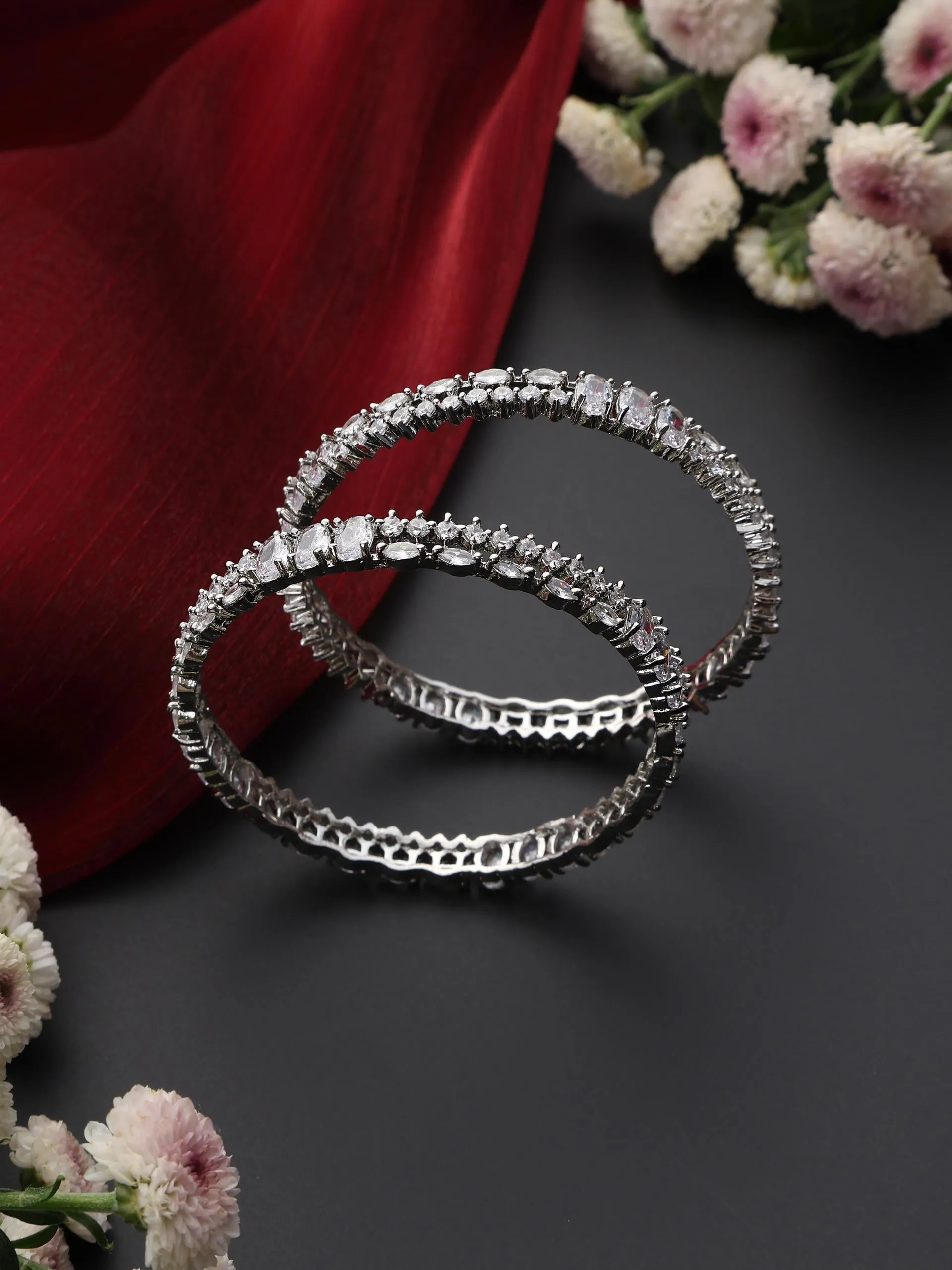 Diamond Bangles - Thick