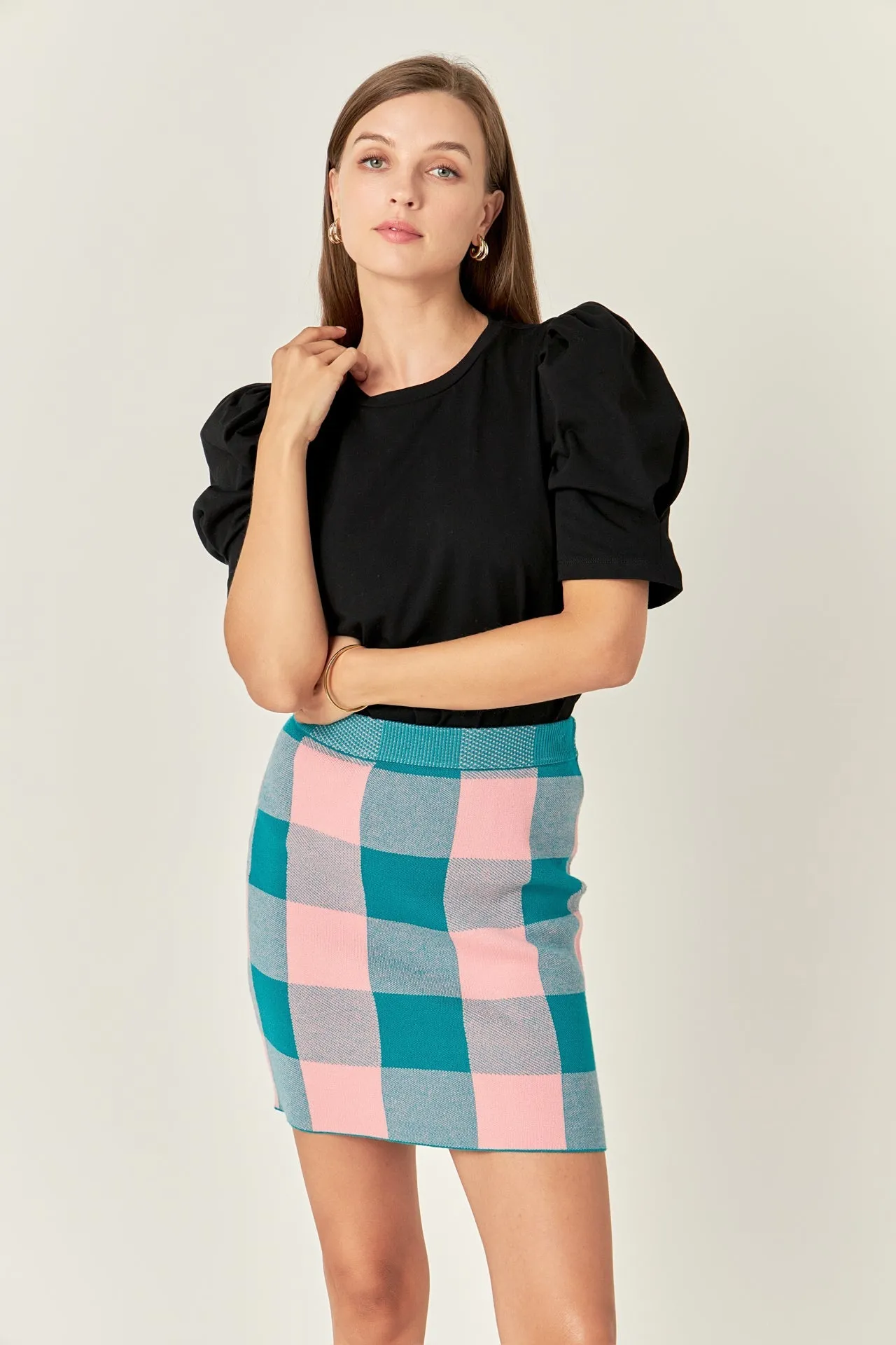 English Factory - Gingham Mini Skirt