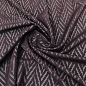 Exclusive Wine Stripe Print Velvet Fabric