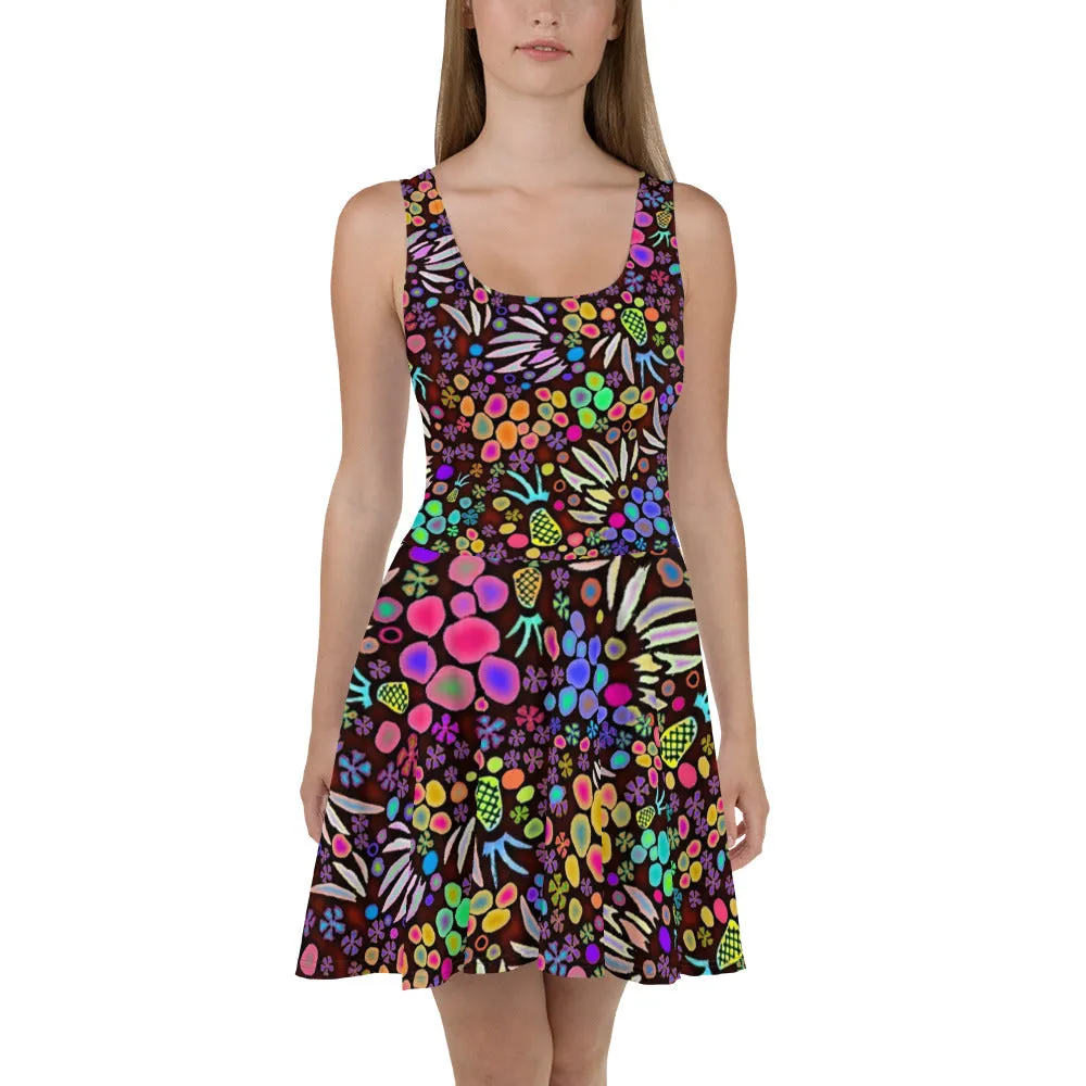 Fruit Salad 2 designer Skater Dress by John A. Conroy