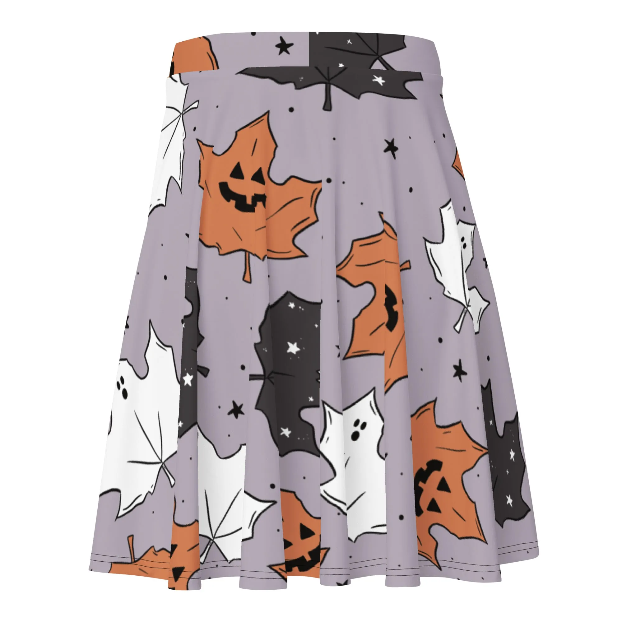 Halloween Maple Leaves Skater Skirt - Brittany Frost Designs