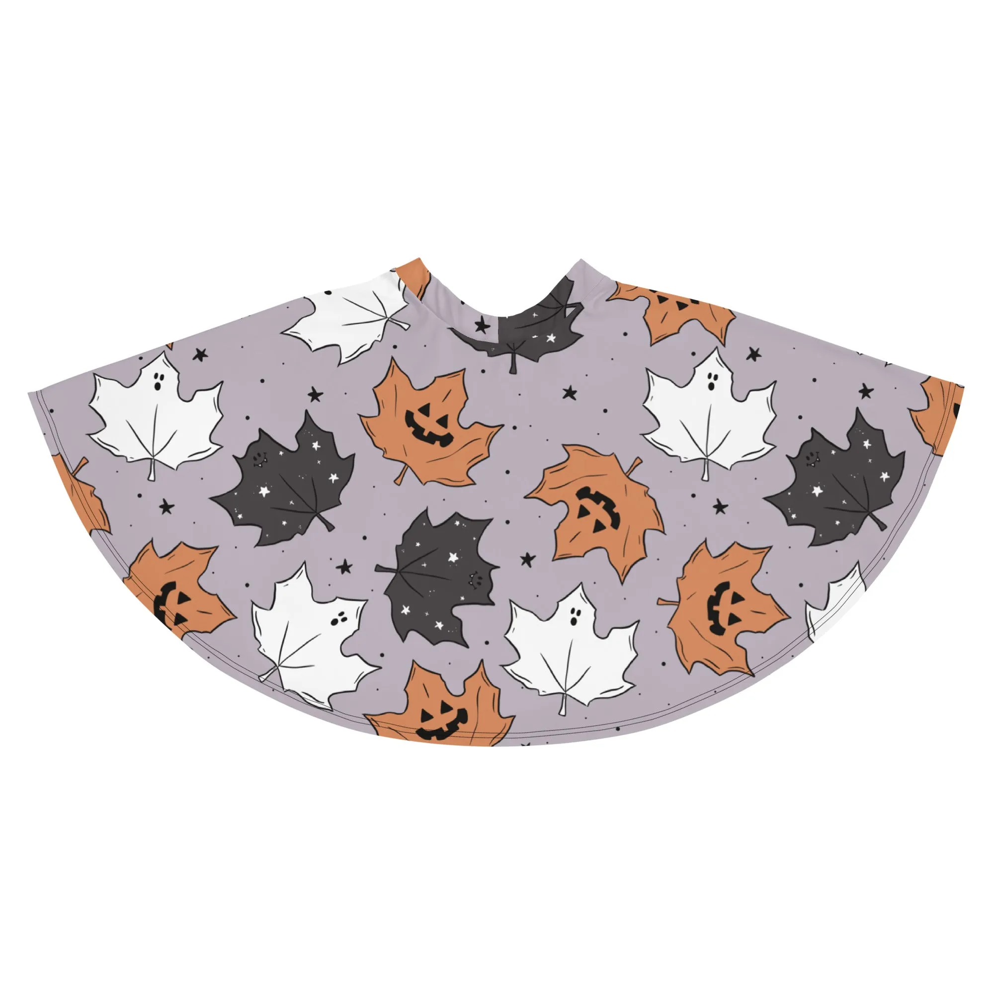 Halloween Maple Leaves Skater Skirt - Brittany Frost Designs