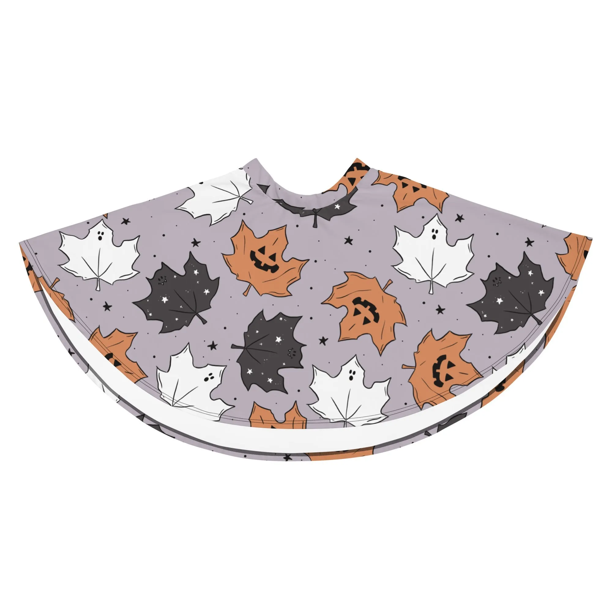 Halloween Maple Leaves Skater Skirt - Brittany Frost Designs