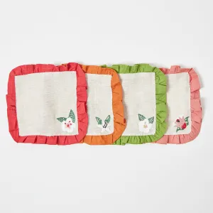 Harvest Linen Cocktail Napkins Set of 4