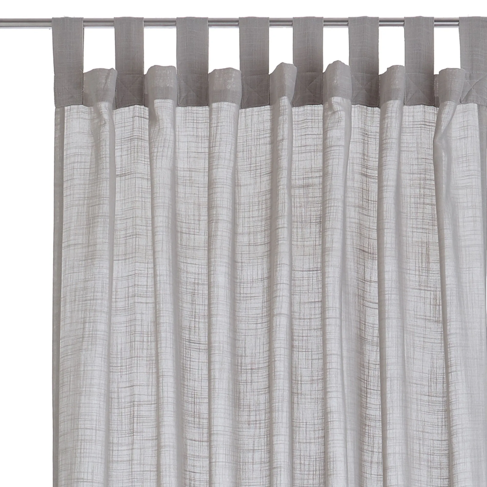 Helan Cotton Blend Curtain [Light grey]