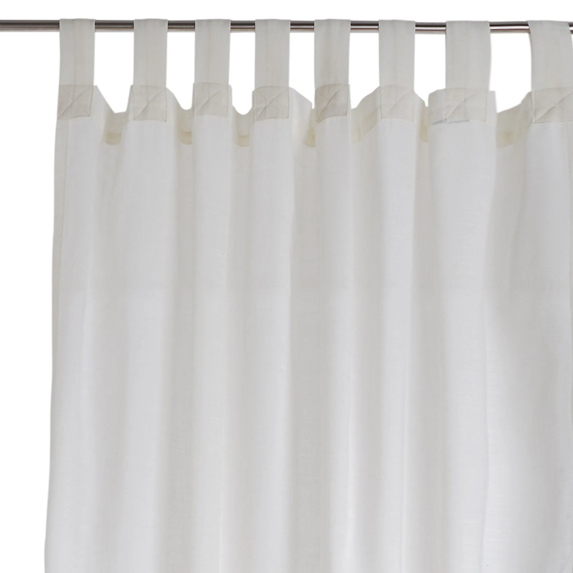 Helan Cotton Blend Curtain [Natural white]