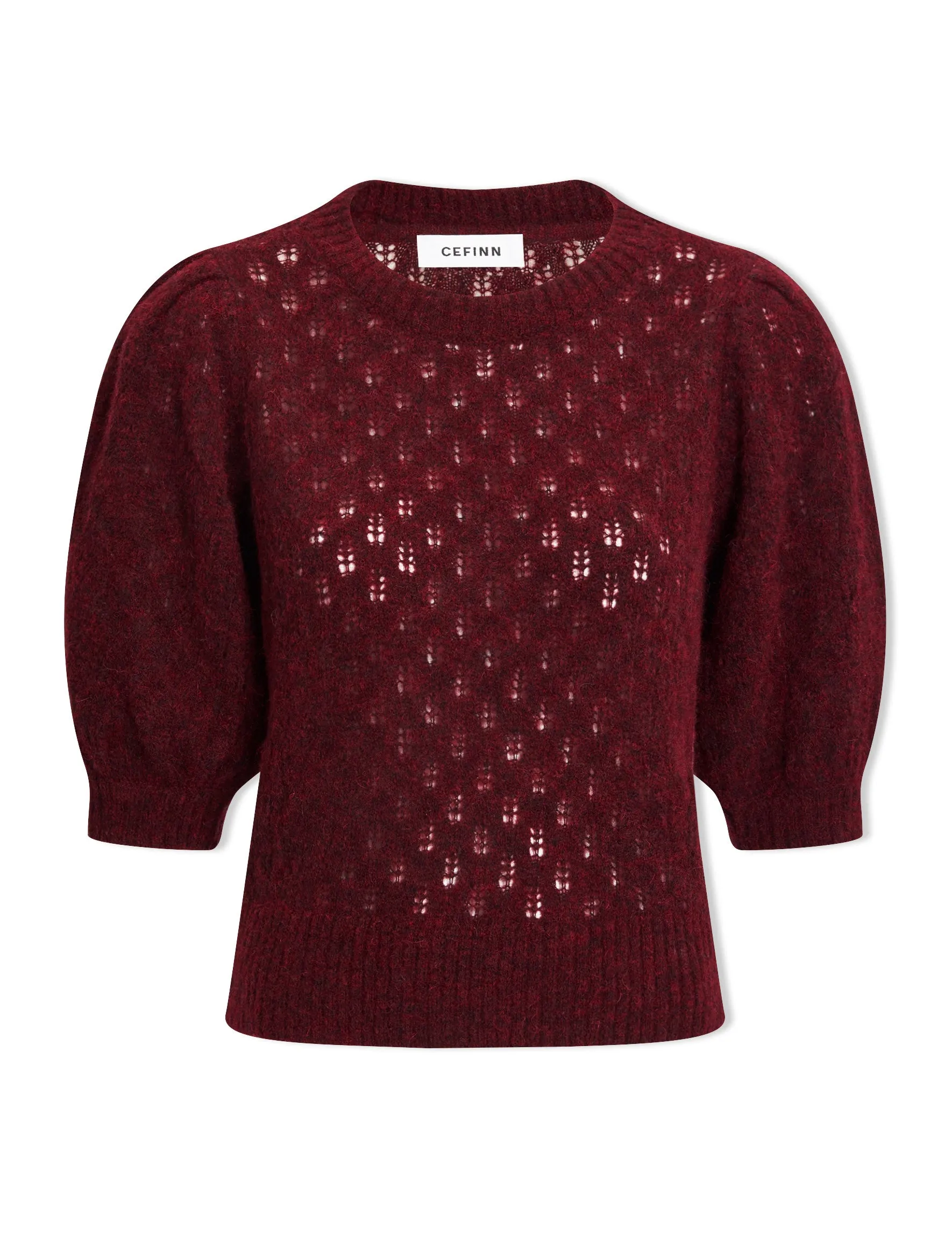 Jolie Alpaca Jumper - Burgundy