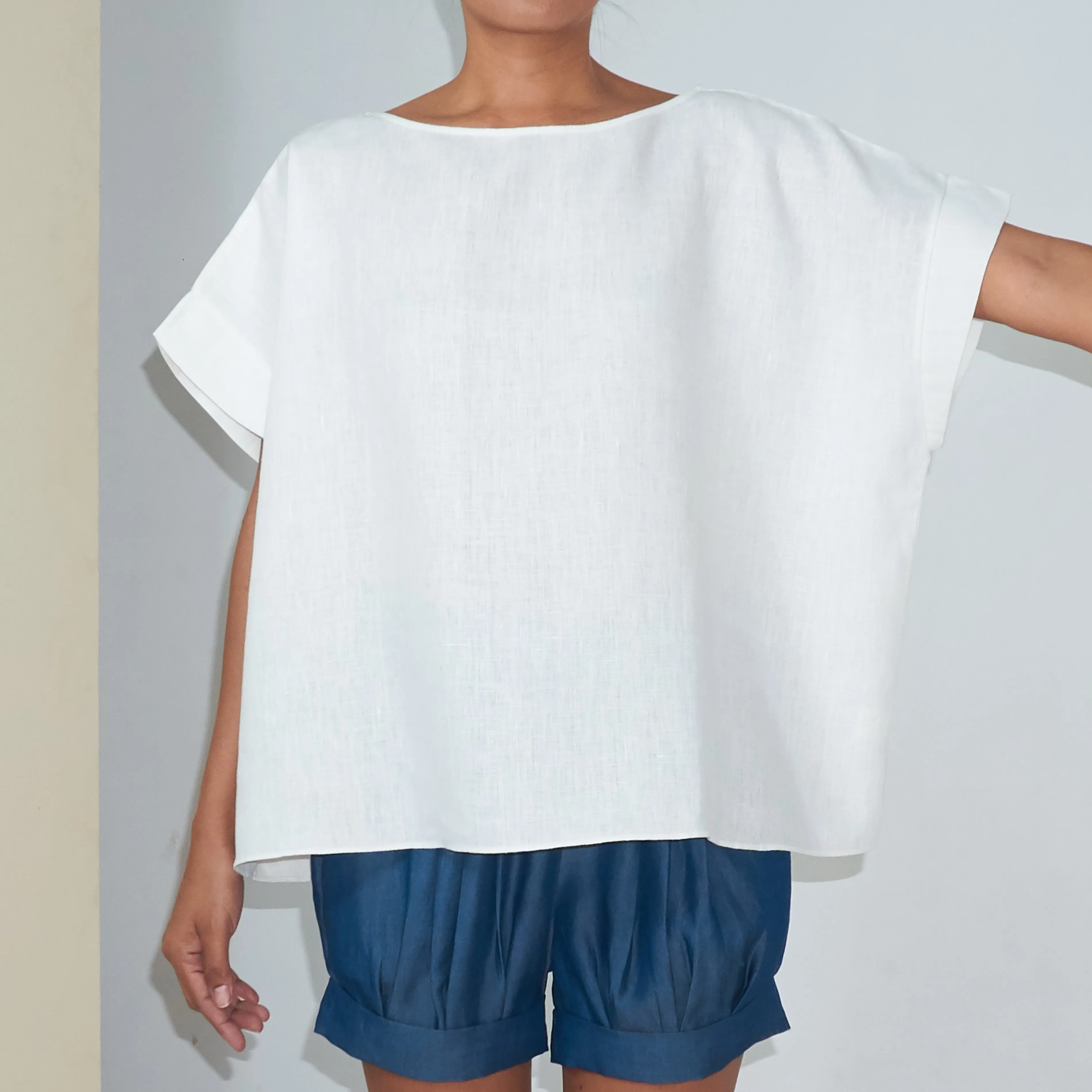 KALI TOP - Linen | Off White