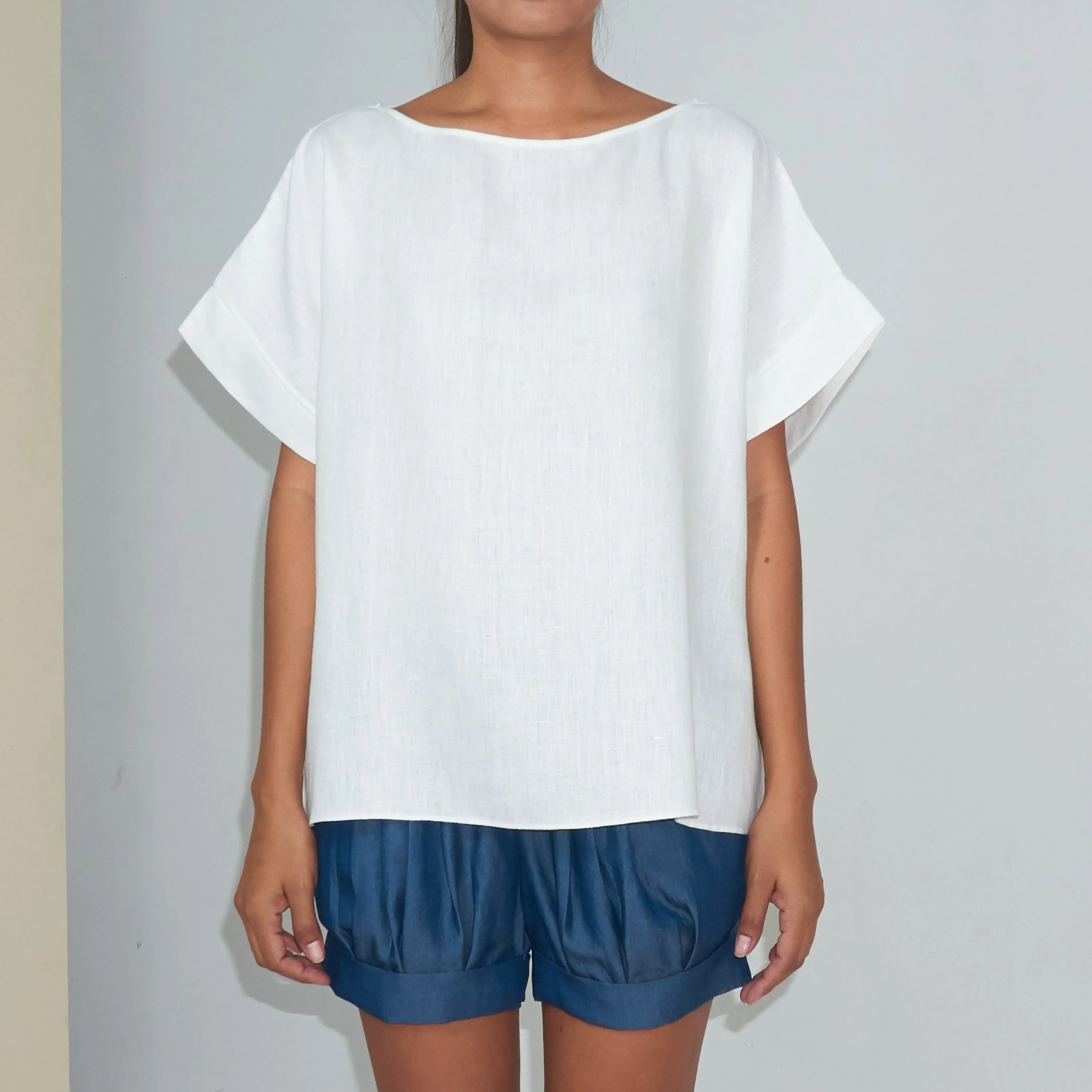 KALI TOP - Linen | Off White