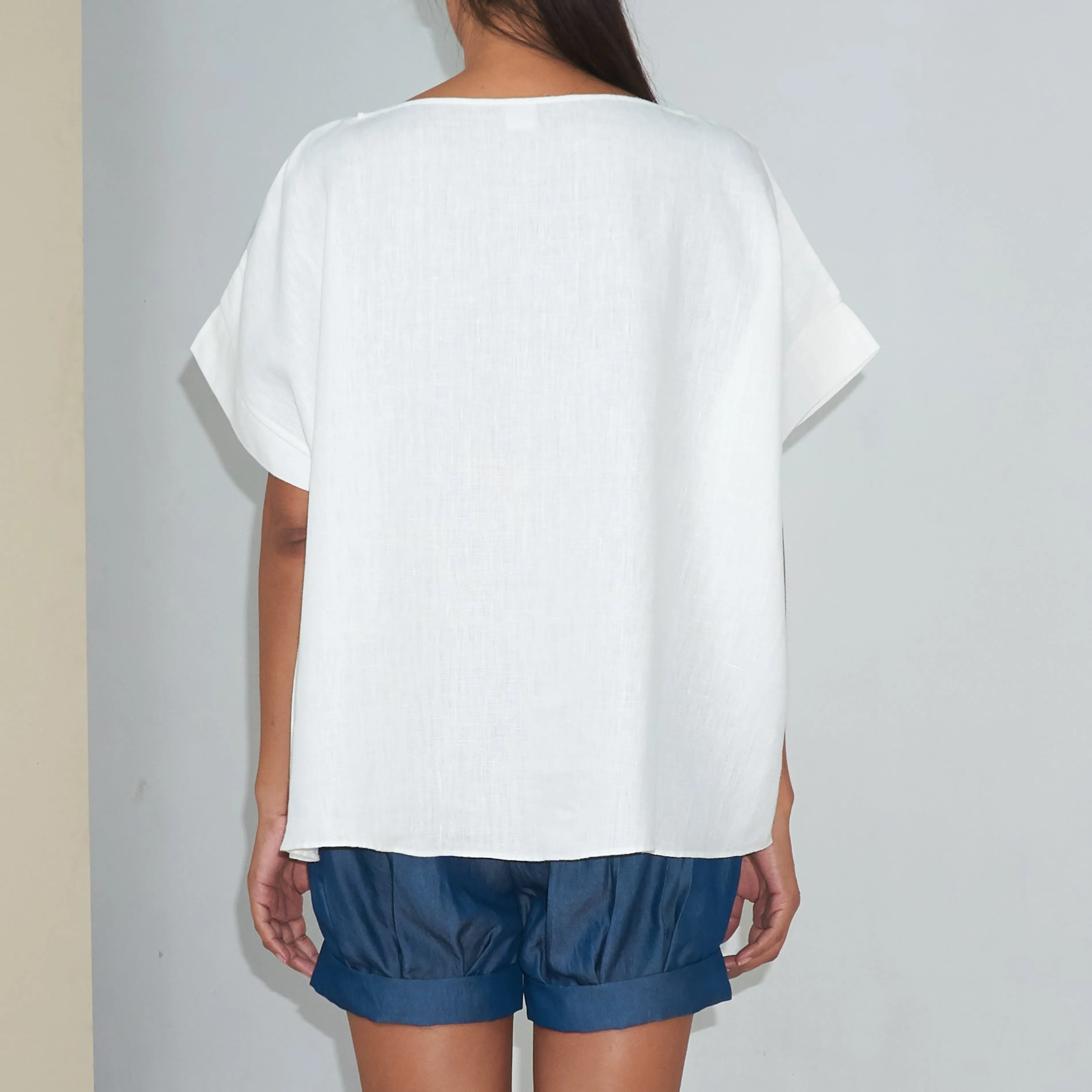 KALI TOP - Linen | Off White