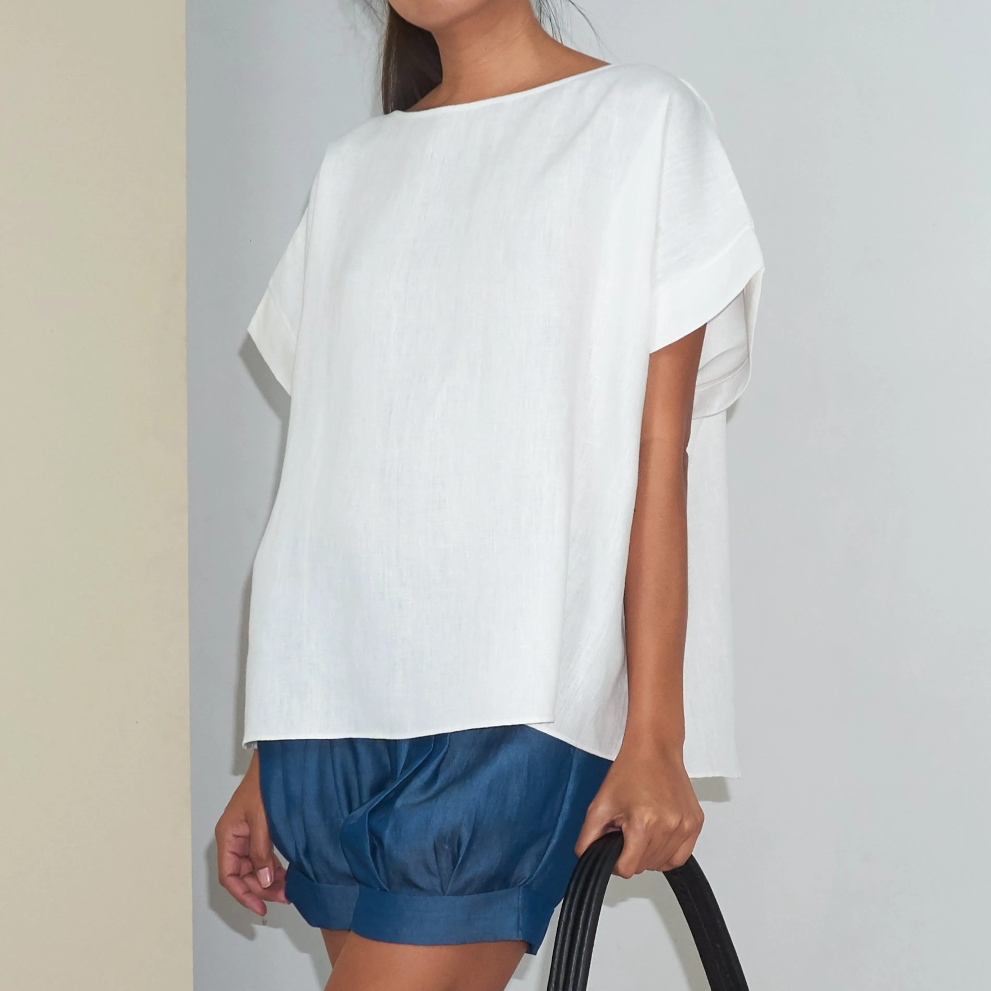 KALI TOP - Linen | Off White