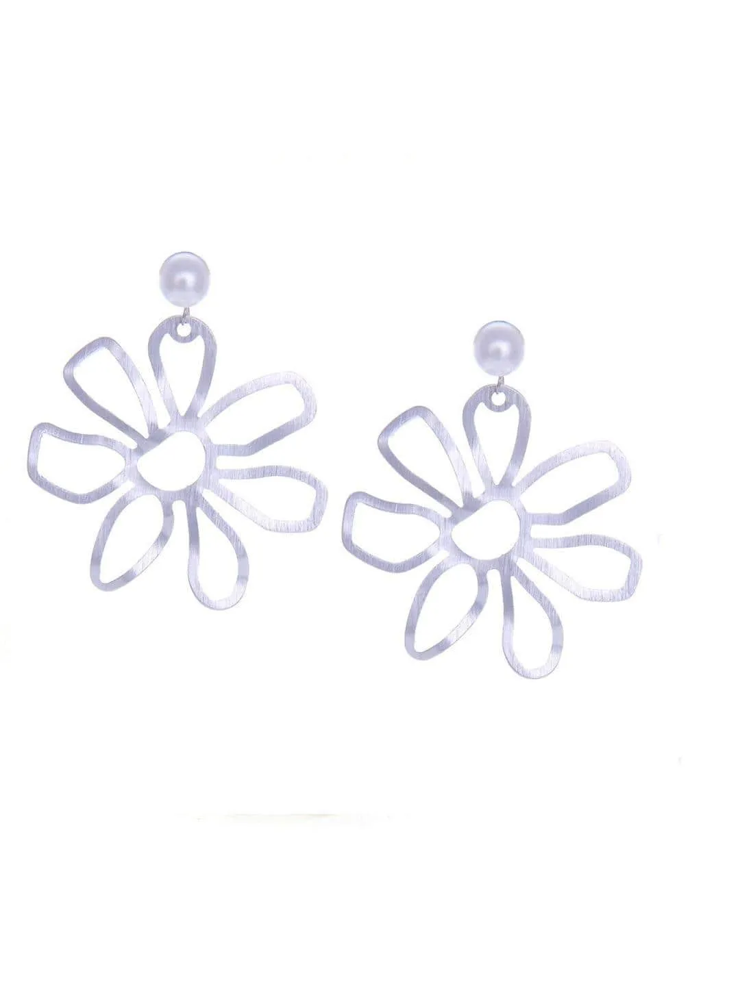 Khushnaz Ashdin Turner In Flower Stencil Earrings