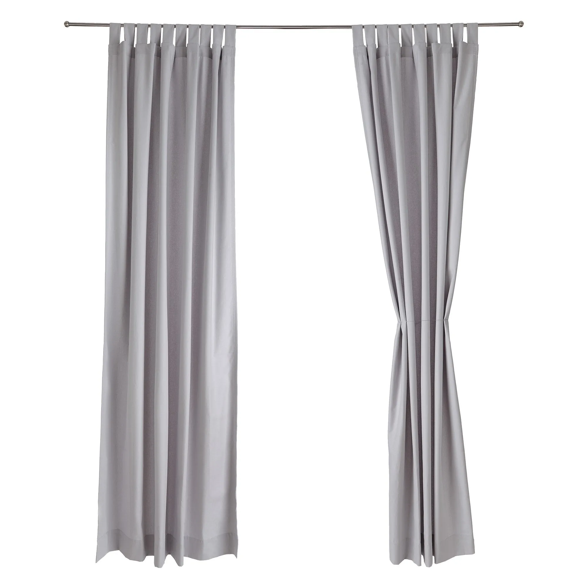 Largo Curtain Set [Silver grey]