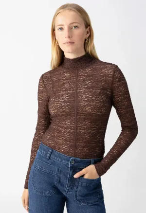 L/S Textured Mock-Brown Sugar