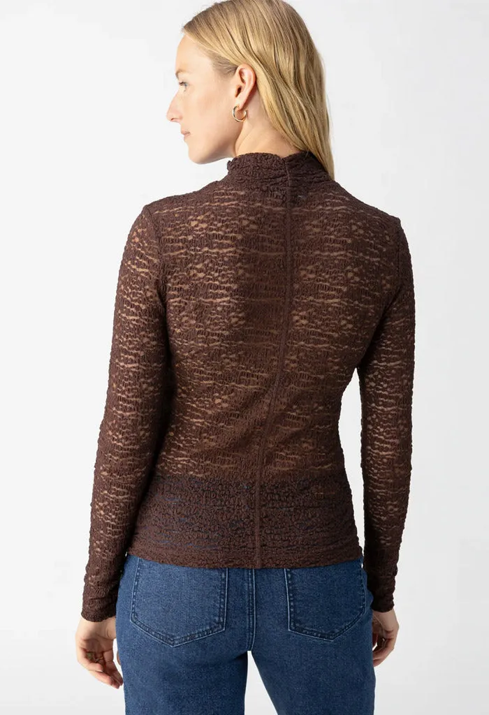 L/S Textured Mock-Brown Sugar