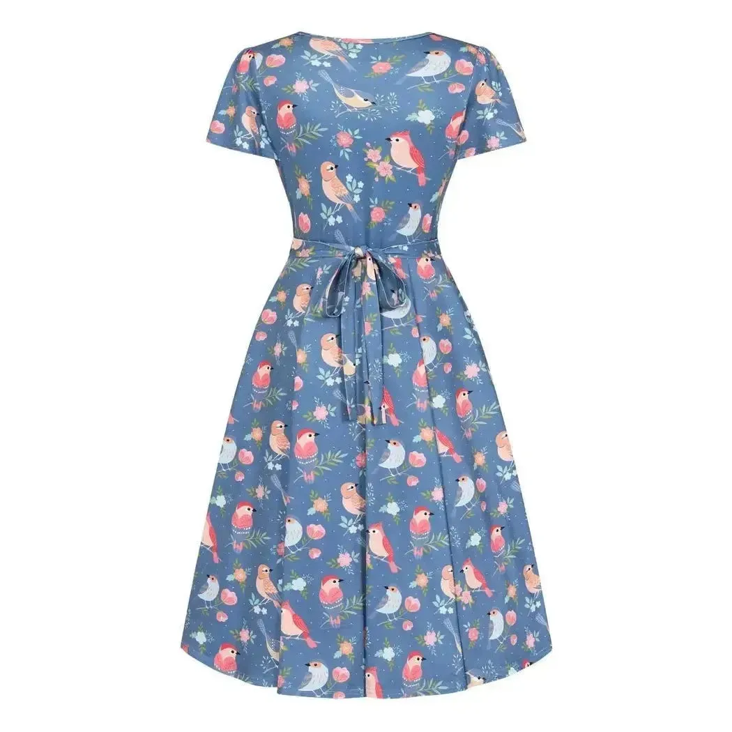 Lyra Dress - Spring Birds