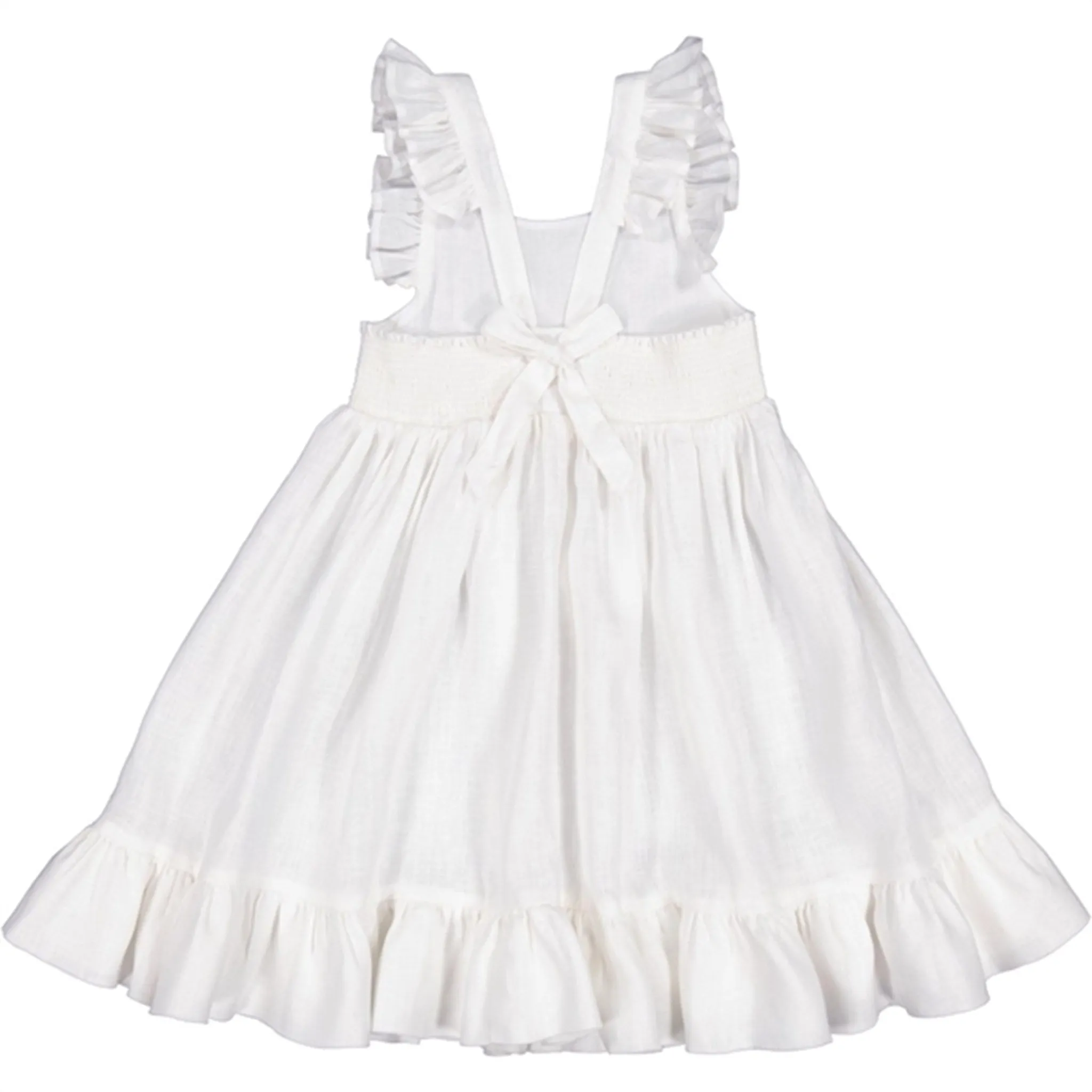 MarMar White Danita Frill Dress