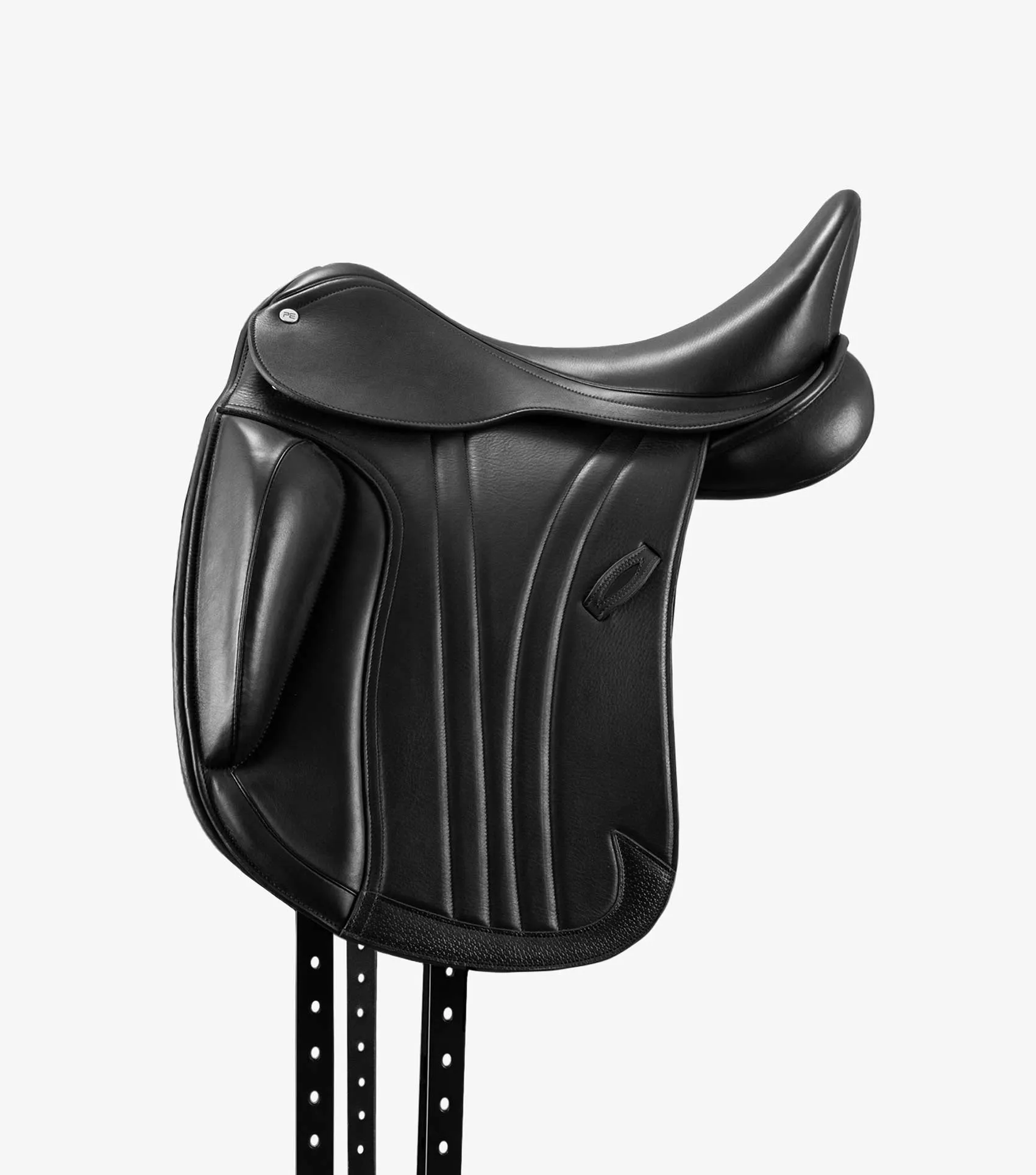 Marseille Leather Monoflap Dressage Saddle Black