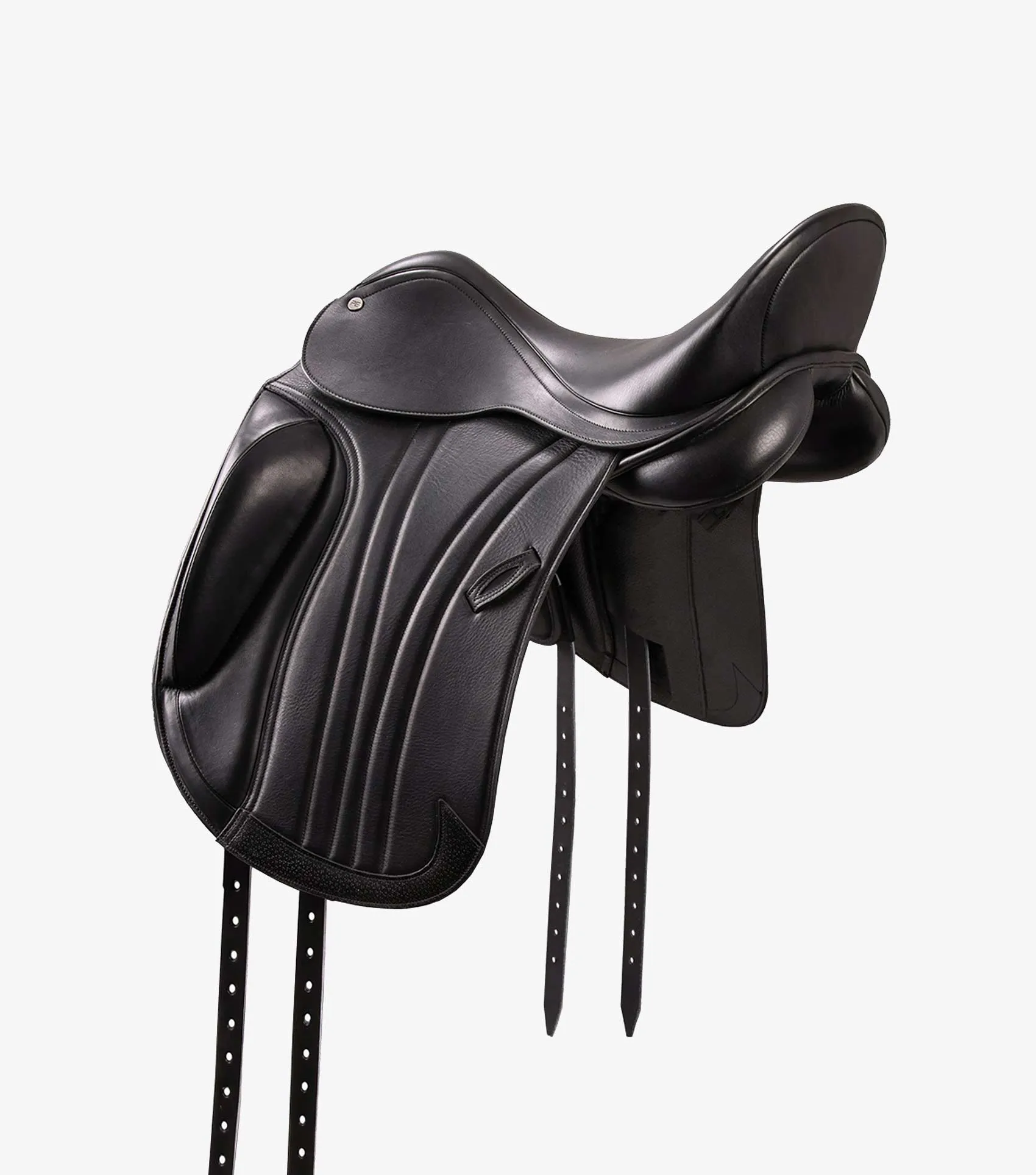 Marseille Leather Monoflap Dressage Saddle Black