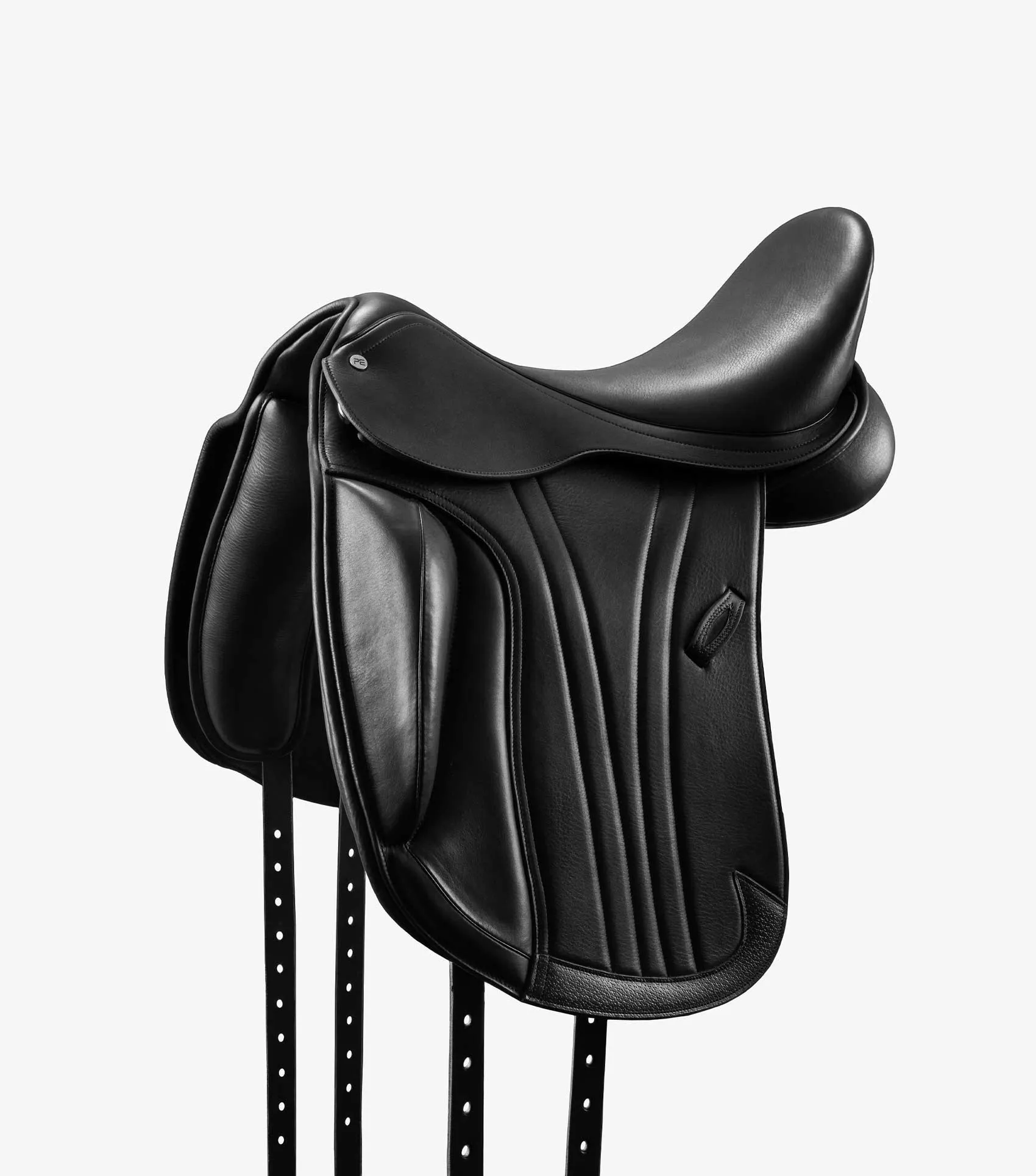 Marseille Leather Monoflap Dressage Saddle Black