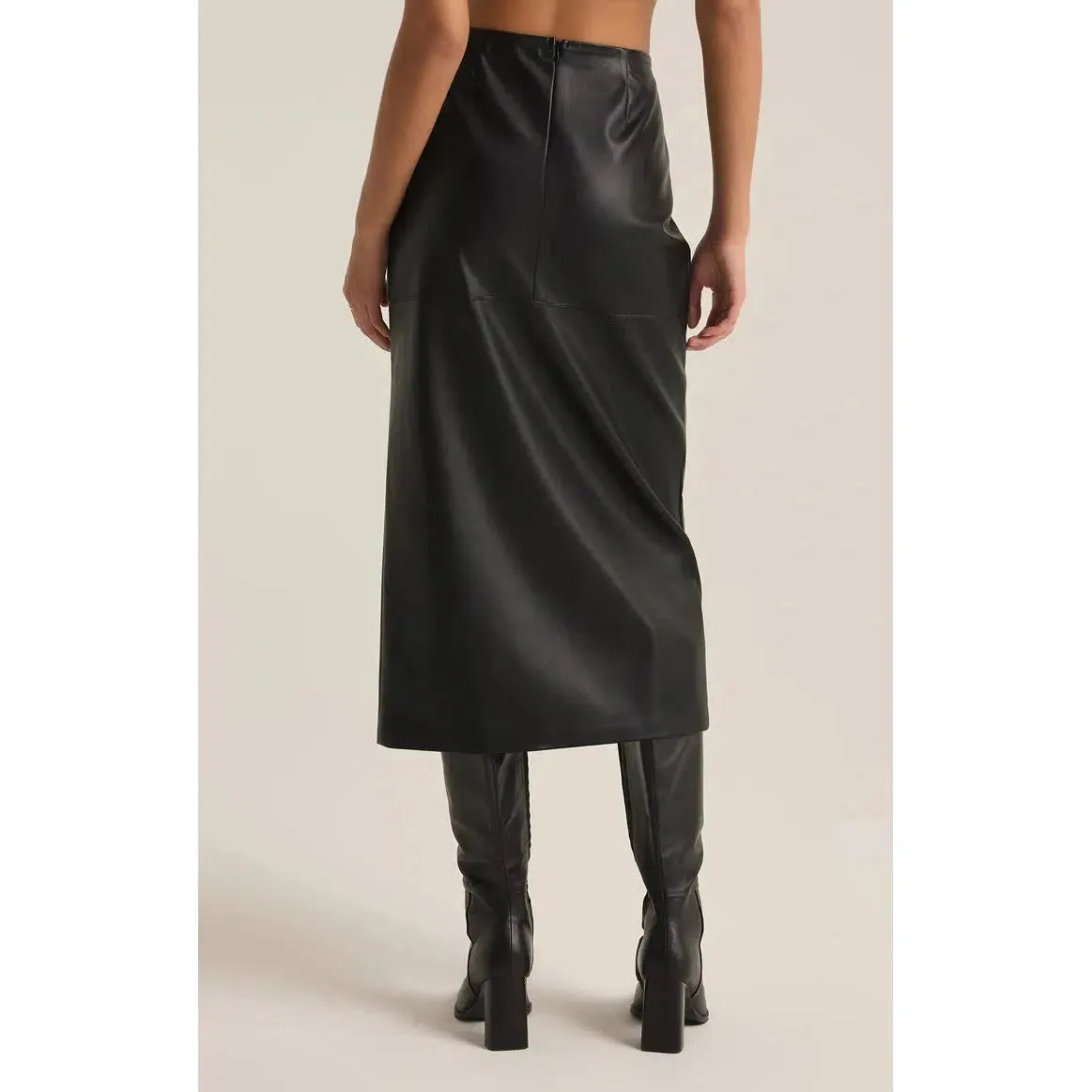 METROPOLITAN LEATHER SKIRT