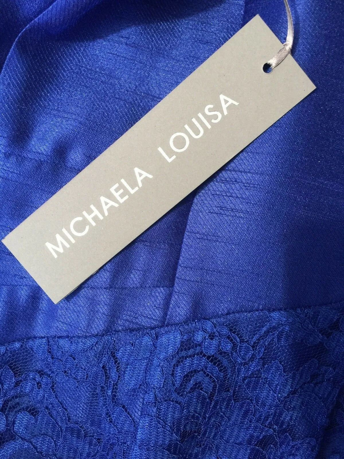 Michaela Louisa Royal Blue Lace Special Occasion Outfit UK 10 US 6 EU 38