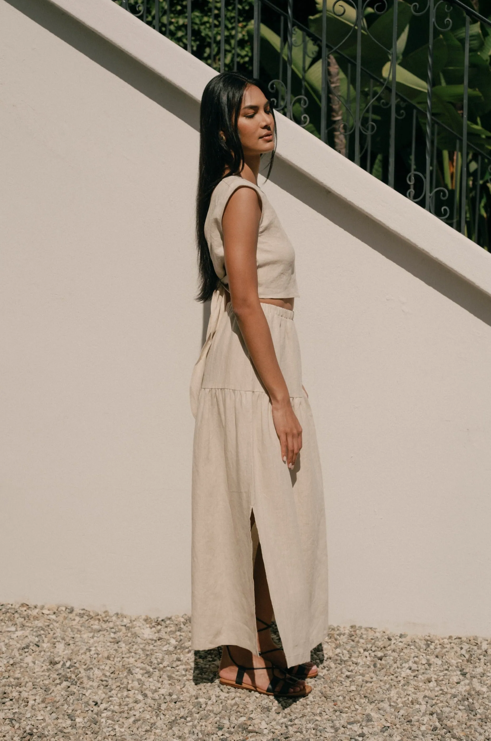 Millie Skirt/Dress in Oatmeal Linen