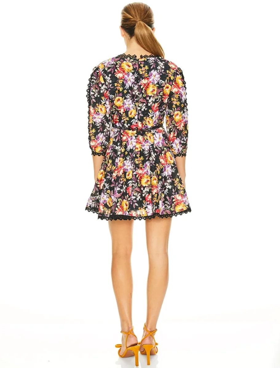 MIMOSA FLORAL MINI DRESS