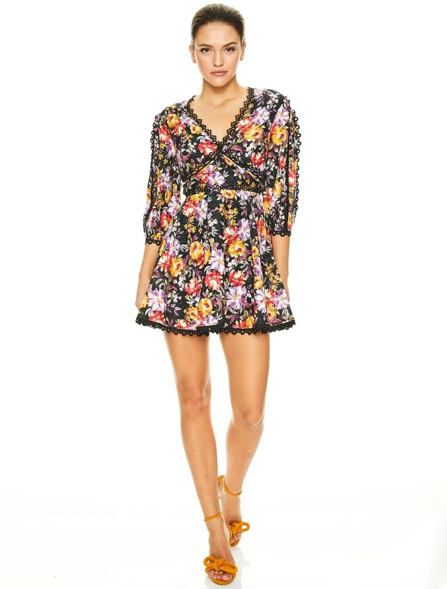 MIMOSA FLORAL MINI DRESS