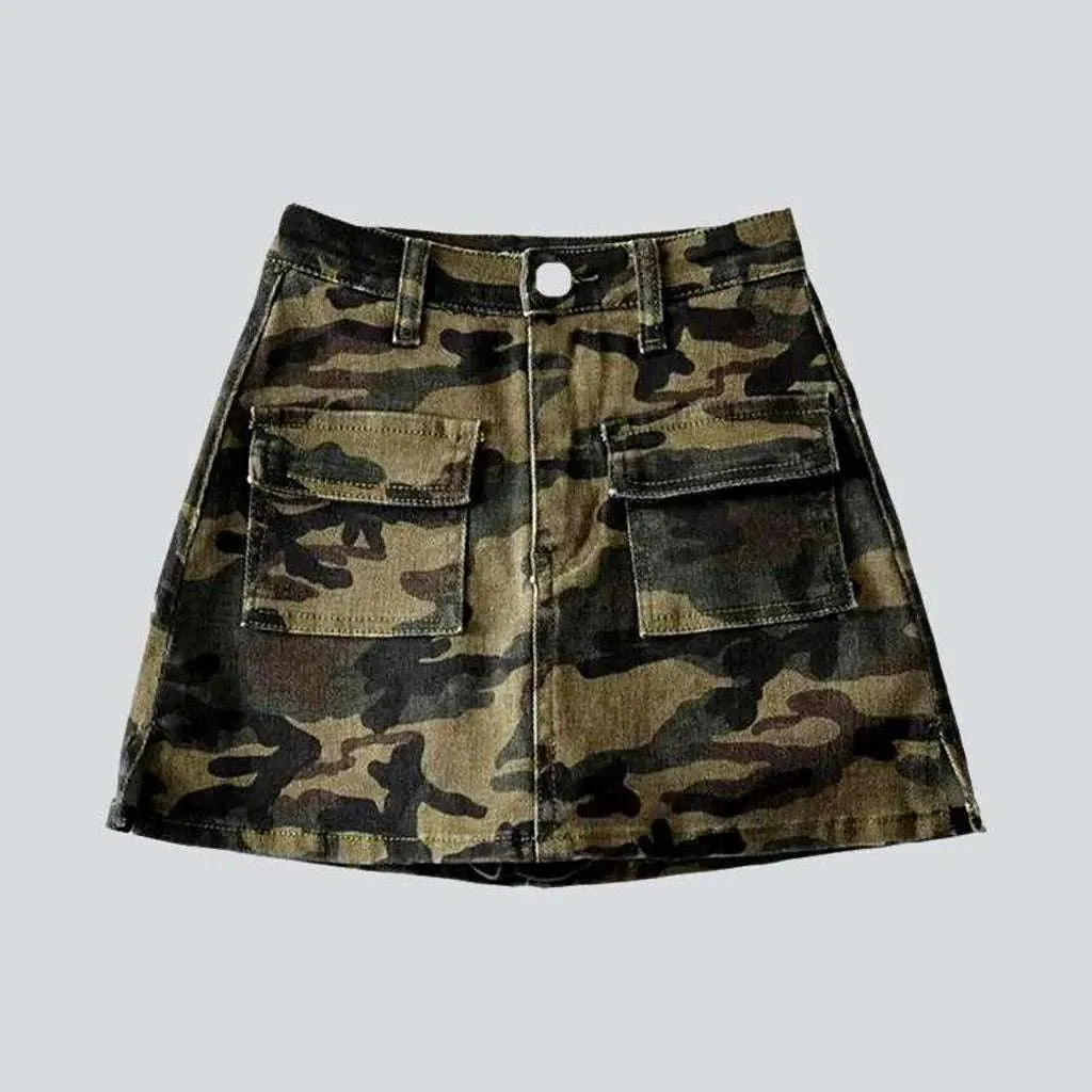 Mini street women's jean skort